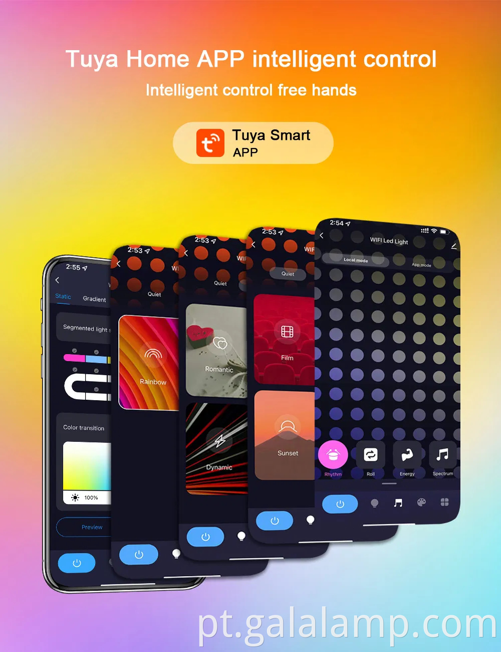 Modern Smart Control RGB Tuya Music Sync Corredor Round Head Single Cabeça 5W Bedroom Scândega à prova d'água Lâmpada de parede liderada por aro interior